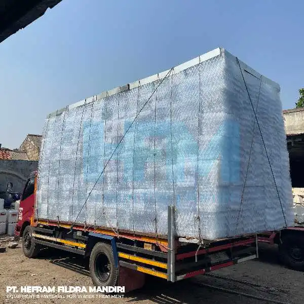 Pengiriman Honeycomb IPAL Indonesia - Hefram Fildra Mandiri
