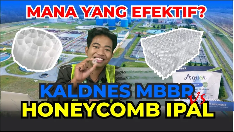 Video Honeycomb vs Kaldnes MBBR - Hefram Fildra Mandiri